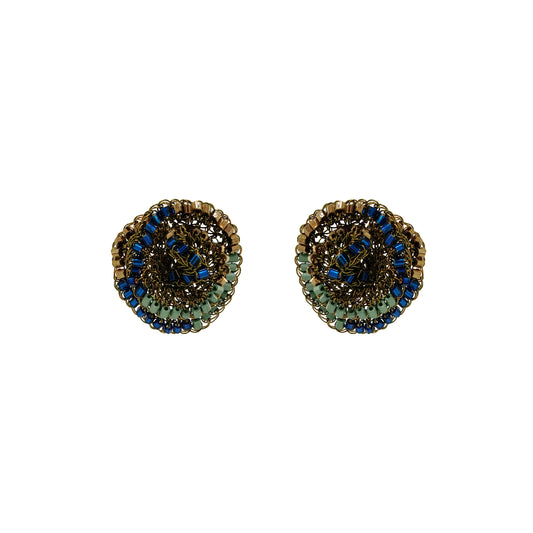 Riviera Mix Jasmine Mini Post Handmade Crochet Earrings