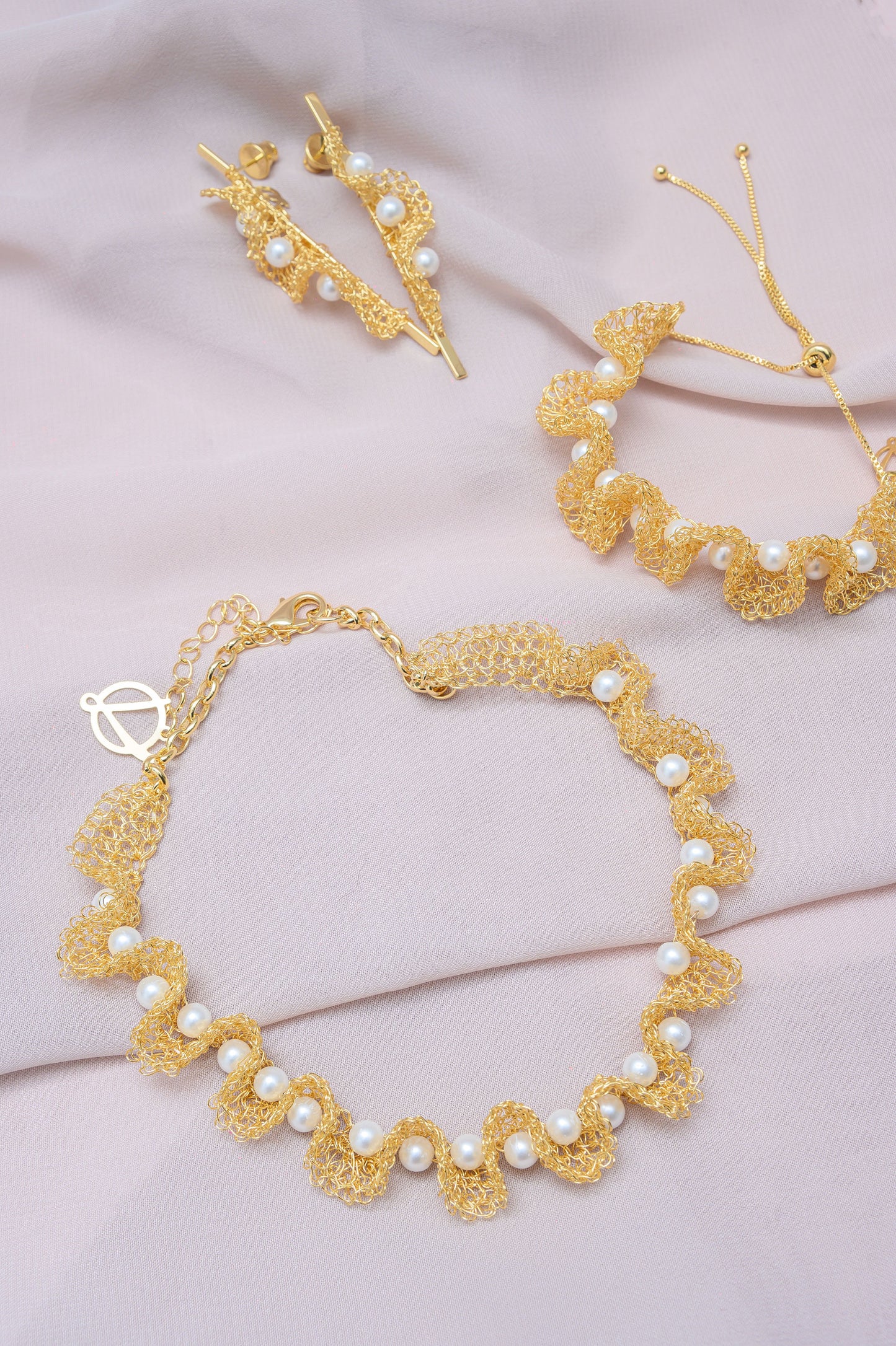 Pearl-Gold-Nalu-Drop-Handmade-Crochet-Earrings-handmade-crochet-drop-with-unique-design-18k-gold-filled-wire-hypoallergenic-lightweight-statement-PS