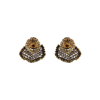 Sepia Mix Celosia Post Earrings