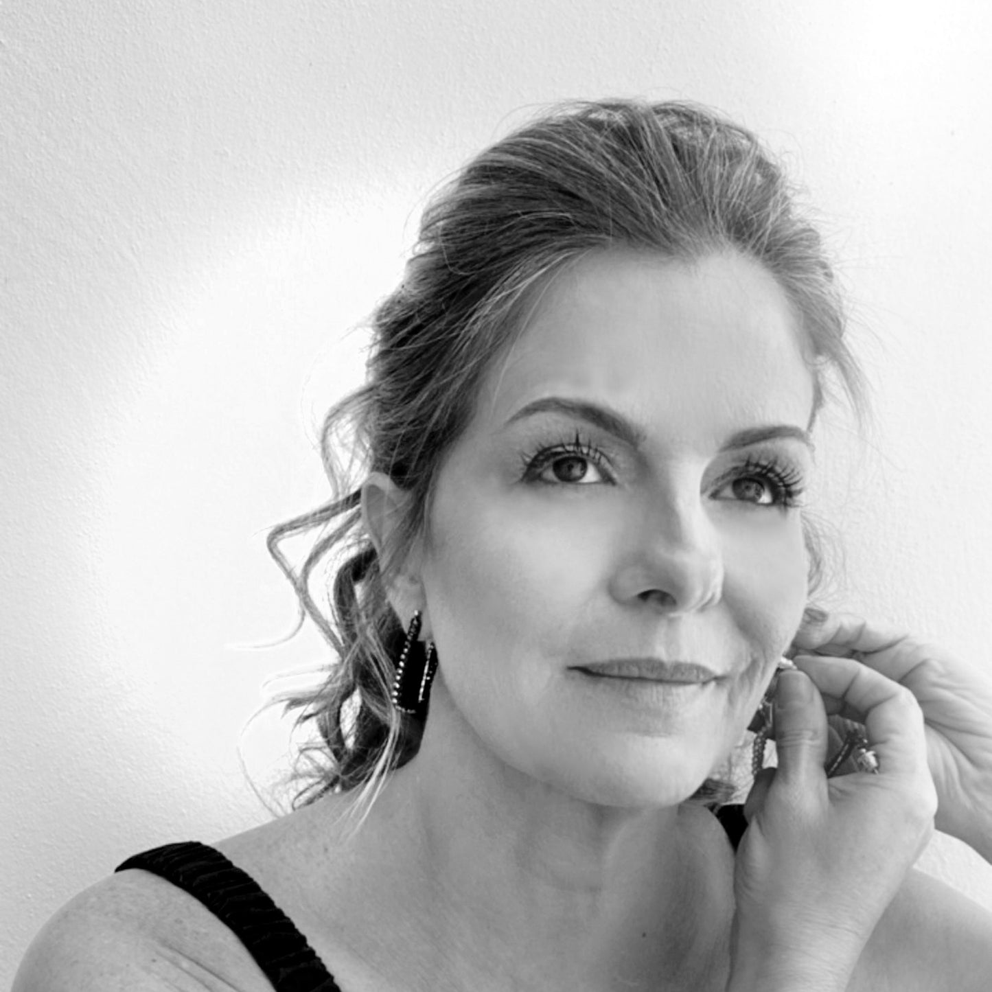 Pearl & Gold Lilo Mini Hoops Handmade Crochet Earrings