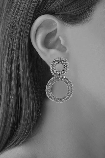 Multi & Black Nyx Handmade Crochet Earrings