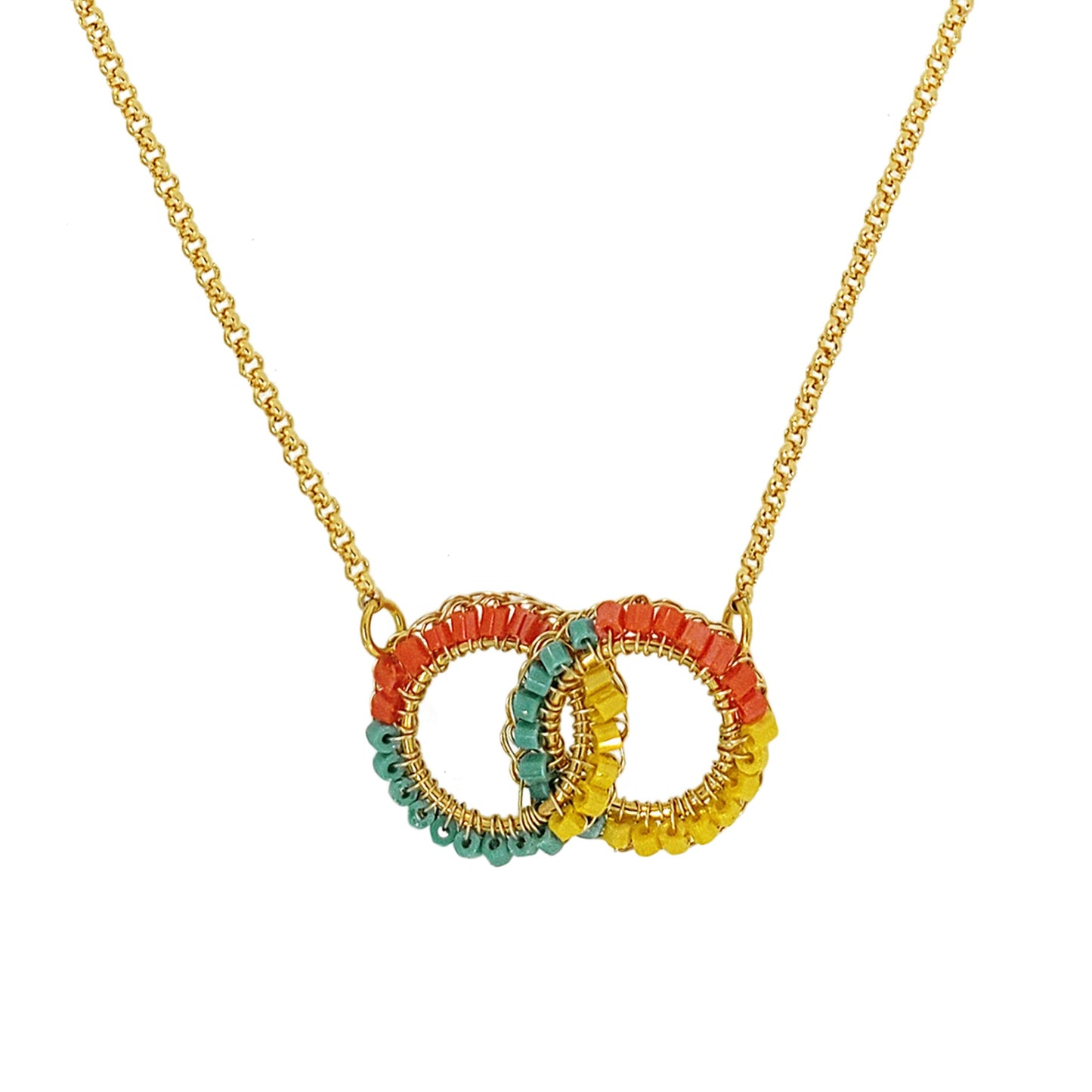 Summer Vibe Mix Nova Handmade Crochet Necklace