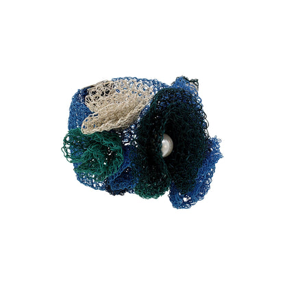 Ocean Blue Mix Reef Maxi Handmade Crochet Bracelet