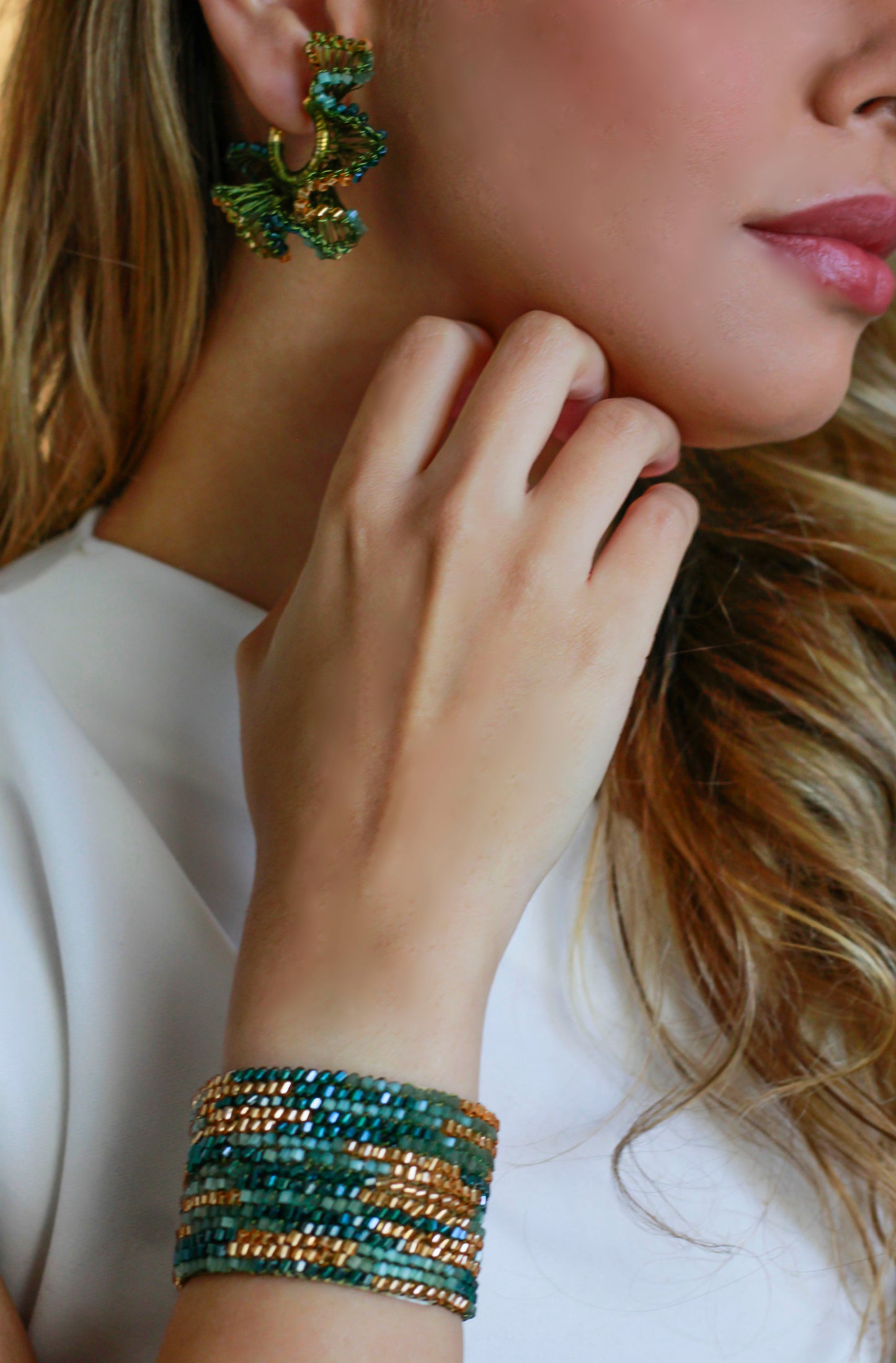 Unakita Mix Rio Hoops Handmade Earrings