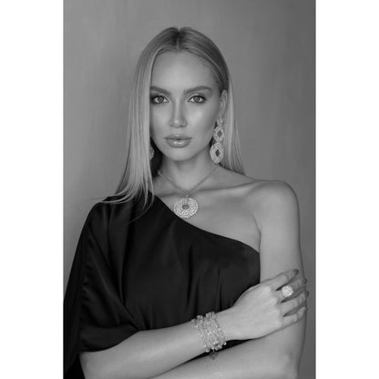 Multicolor & Gold Loki Handmade Crochet Necklace