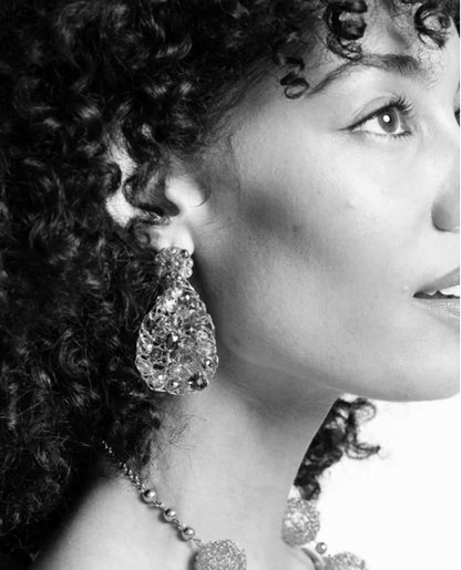 Vintage Gold Aurora Handmade Crochet Earrings