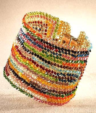 Multicolor Rainbow Maxi Signature Handmade Bracelet