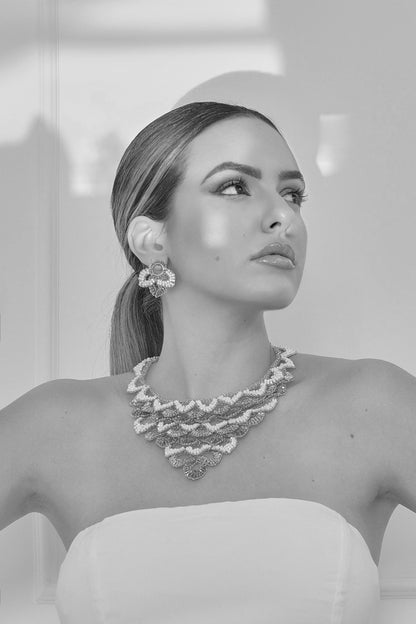 Ocean Teal Mix Mermaid Mini Posts Handmade Earrings