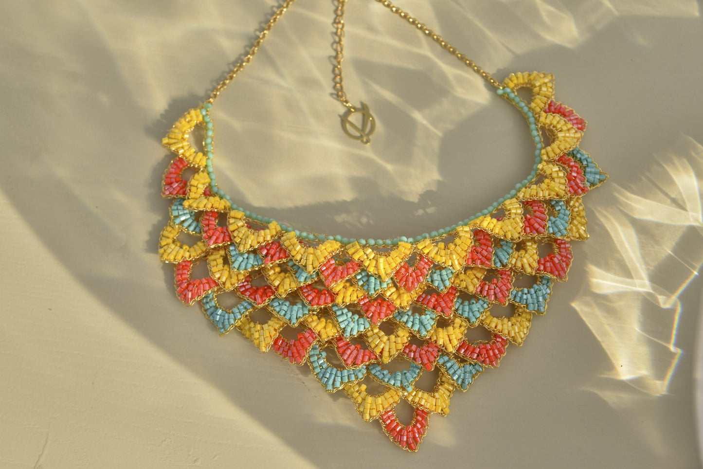 Summer Vibe Mix Mermaid Maxi Handmade Crochet Necklace