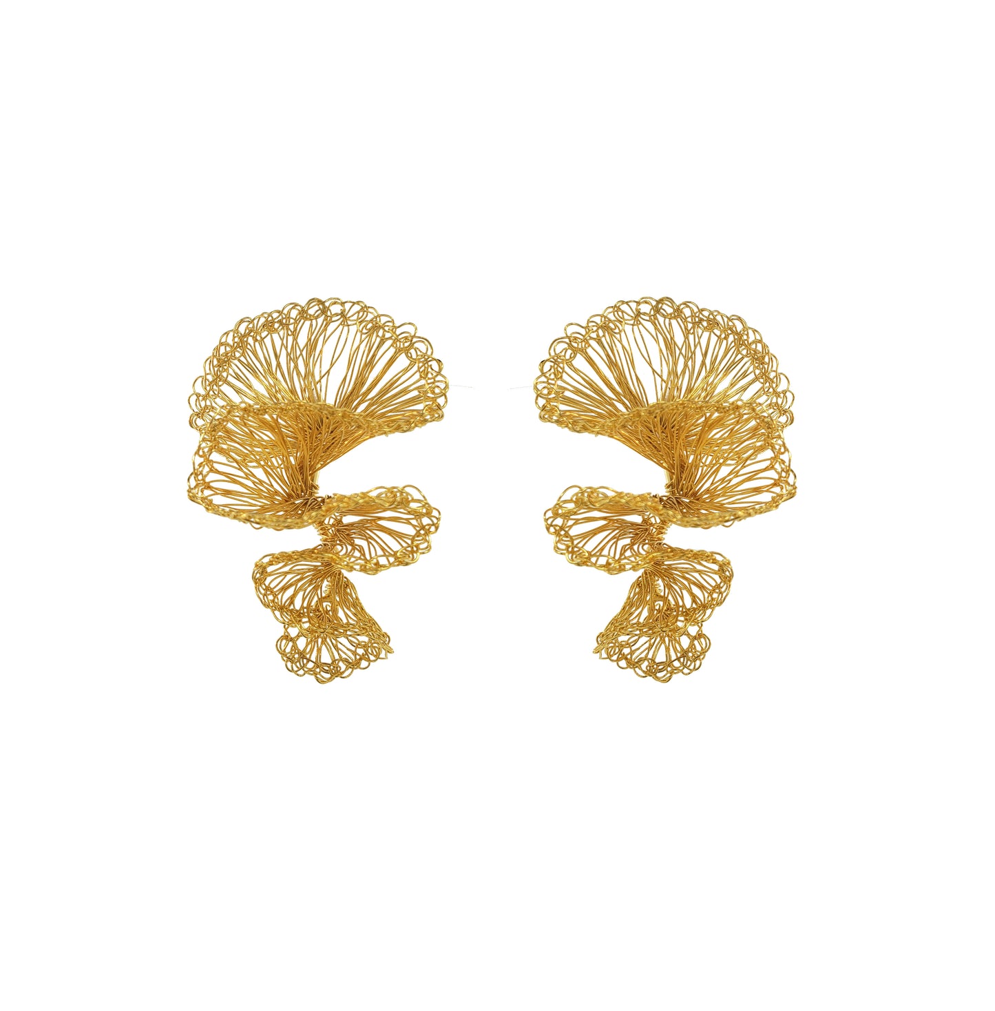 All Gold Rio Drop Handmade Earrings