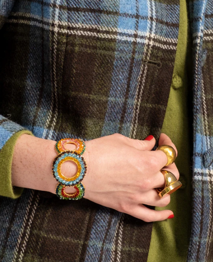 Multicolor Gush Handmade Crochet Bracelet