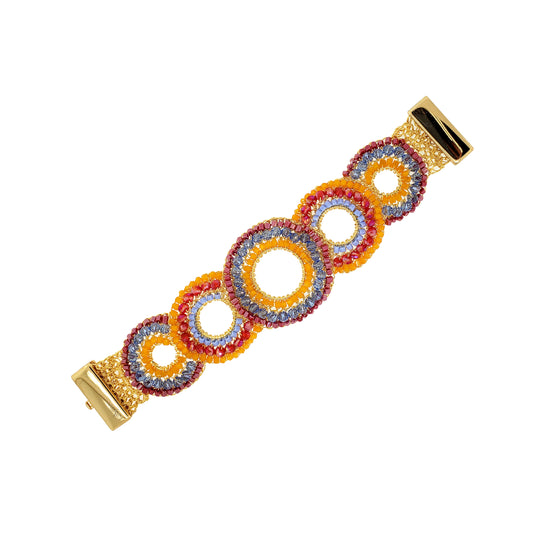 Sunrise Mix Gush Handmade Crochet Bracelet