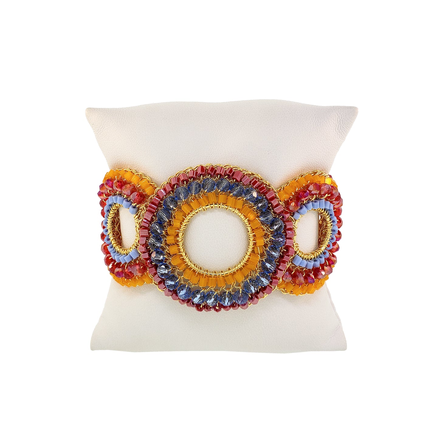 Sunrise Mix Gush Handmade Crochet Bracelet