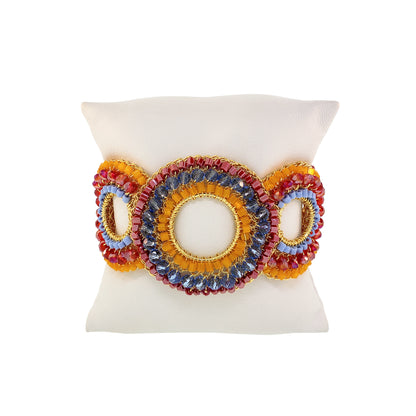 Sunrise Mix Gush Handmade Crochet Bracelet