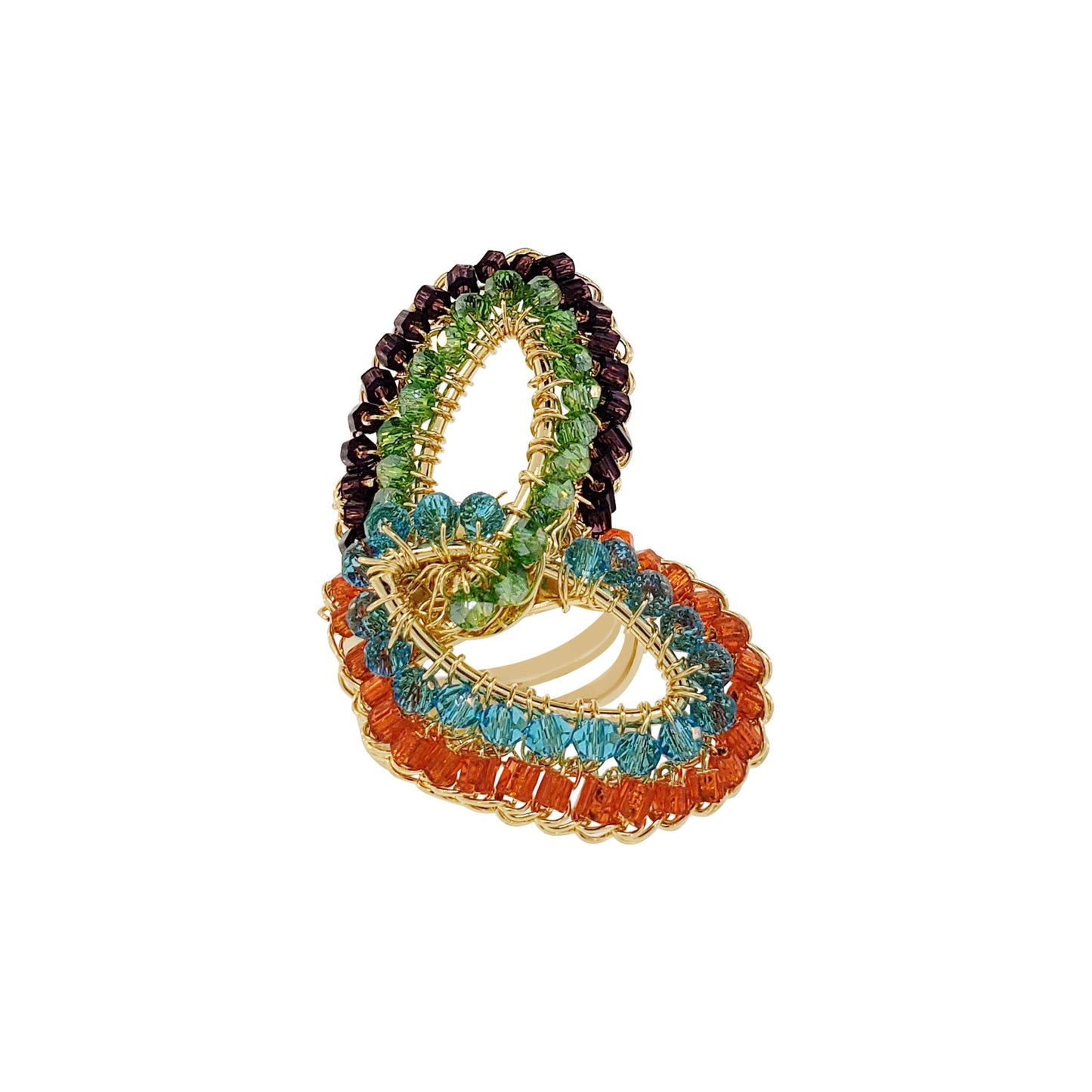 Multicolor Kai Handmade Crochet Ring