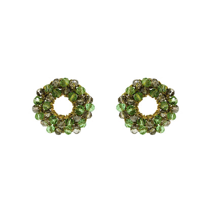 Neon Green Mix Zoe Handmade Earrings
