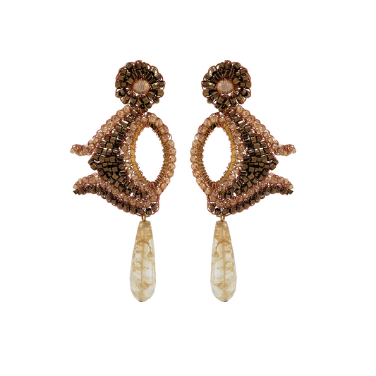 Caramel Ophelia Handmade Earrings