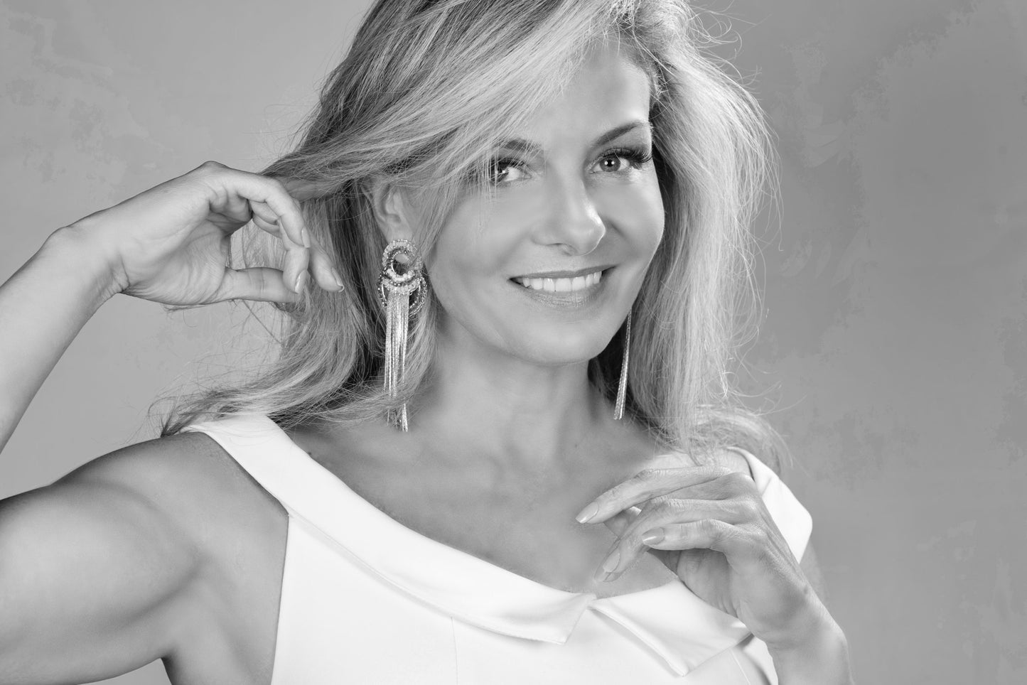 Pearl & Gold Athena Fringe Handmade Earrings