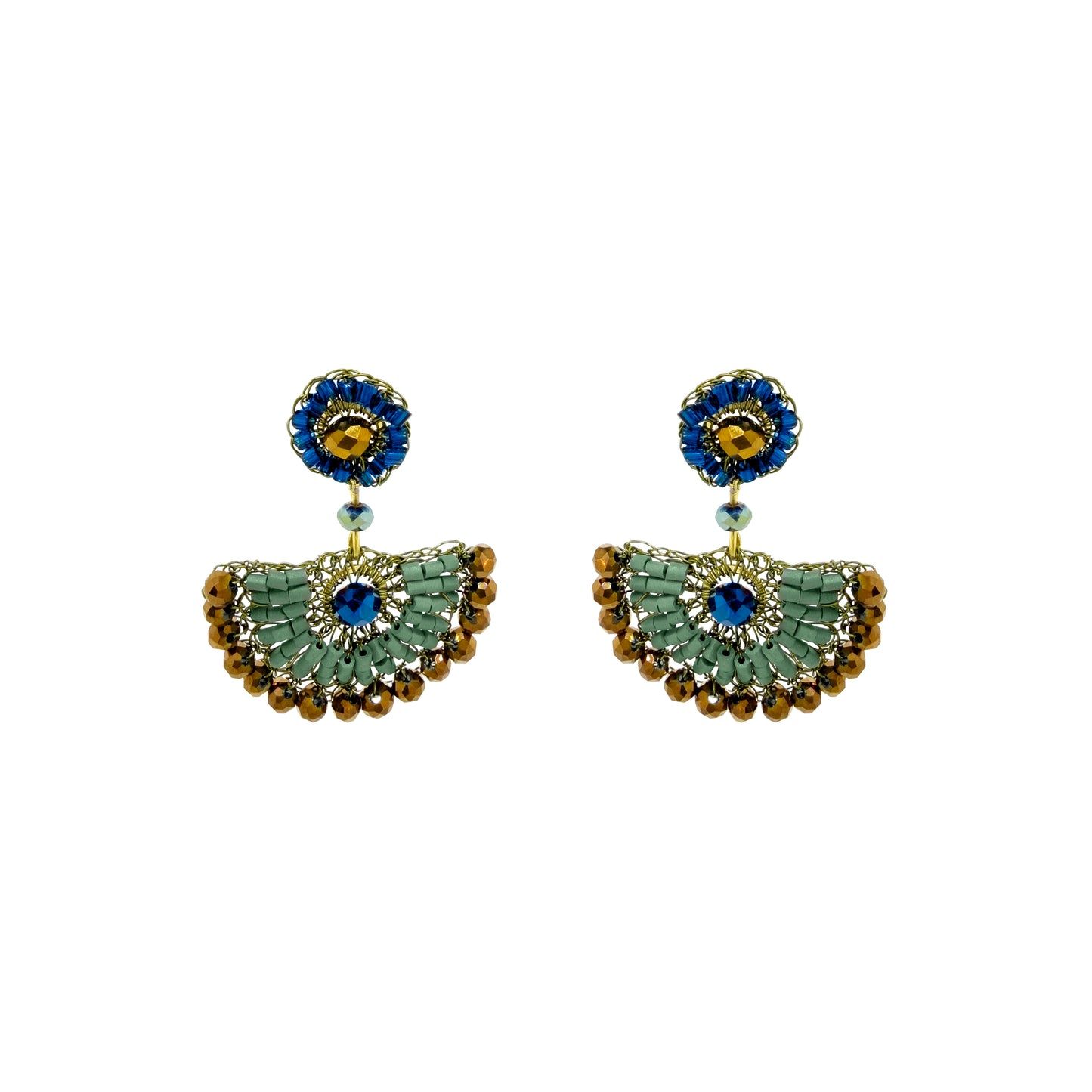 Riviera Mix Mystra Dangle Handmade Crochet Earrings