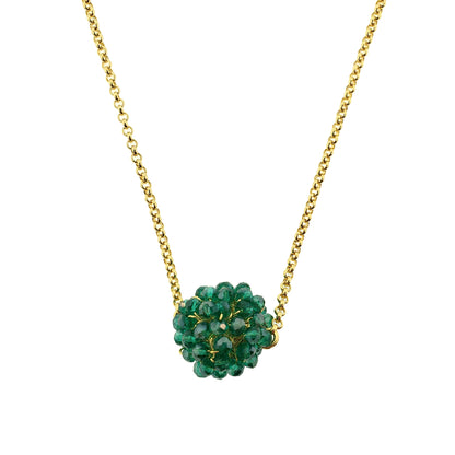 Teal Green Maya Handmade Crochet Necklace