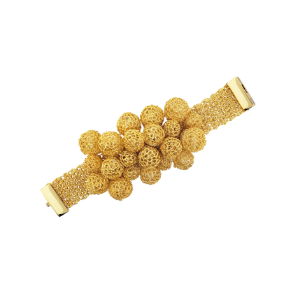 All Gold Spheres Handmade Bracelet