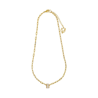 Pearl & Gold High Roller Handmade Crochet Necklace