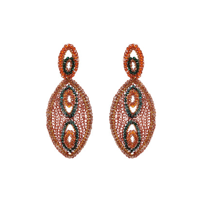 Mystic Amber Mix Isla Handmade Crochet Earrings