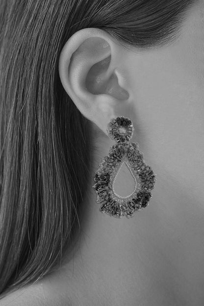 Mystic Amber Mix Fiona Handmade Crochet Earrings