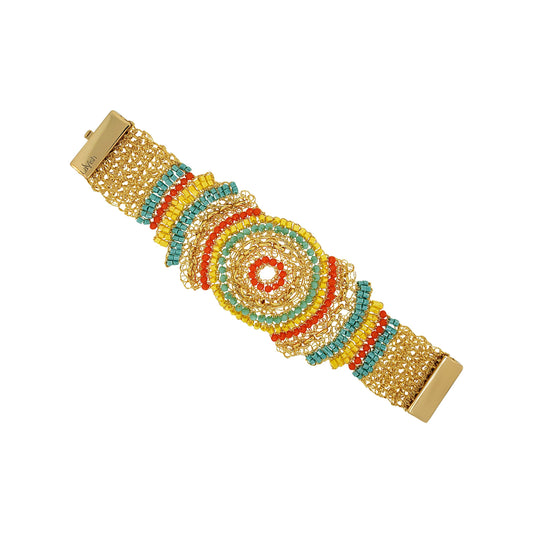 Summer Vibe Mix Ripples Maxi Handmade Crochet Bracelet