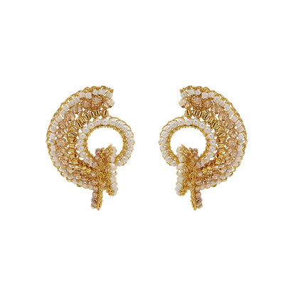 Golden Mix Sophia Handmade Crochet Earrings