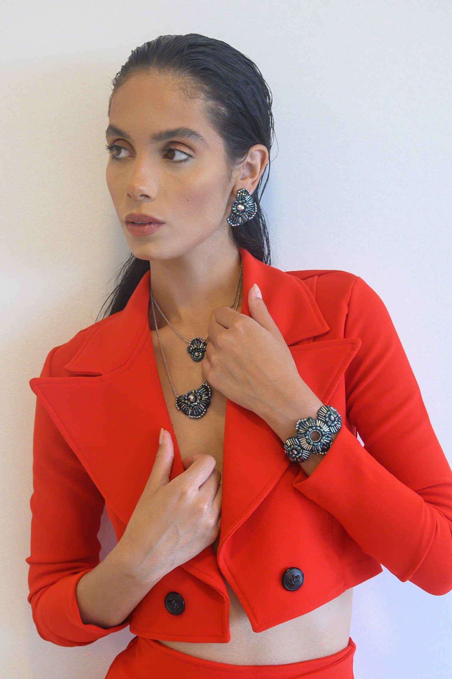 Moss Green Mix Chess Handmade Crochet