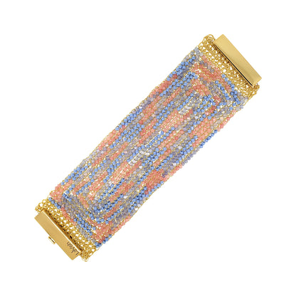 Soft Pink & Blue Mix Maxi Signature Handmade Bracelet