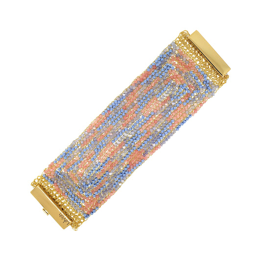 Soft Pink & Blue Mix Maxi Signature Handmade Bracelet