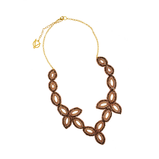 Caramel Savage Handmade Crochet Necklace