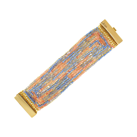 Soft Pink & Blue Mix Signature Handmade Bracelet