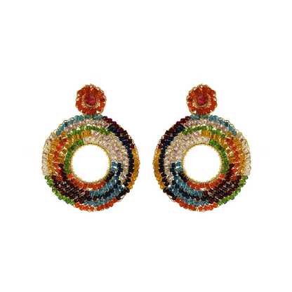 Multicolored Myra Handmade Crochet Earrings