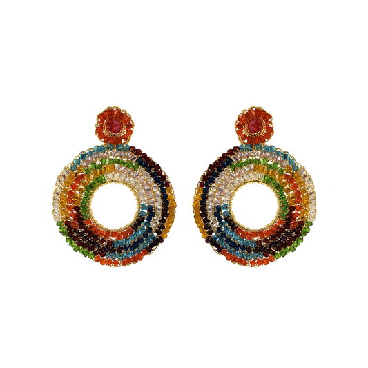 Multicolored Myra Handmade Crochet Earrings