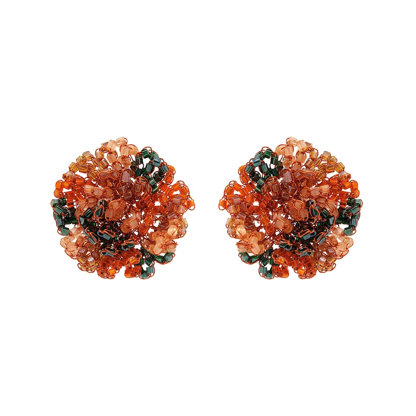 Mystic Amber Mix Ruffled Handmade Crochet Post