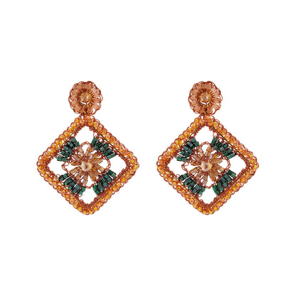 Mystic Amber Mix Mona Handmade Earrings