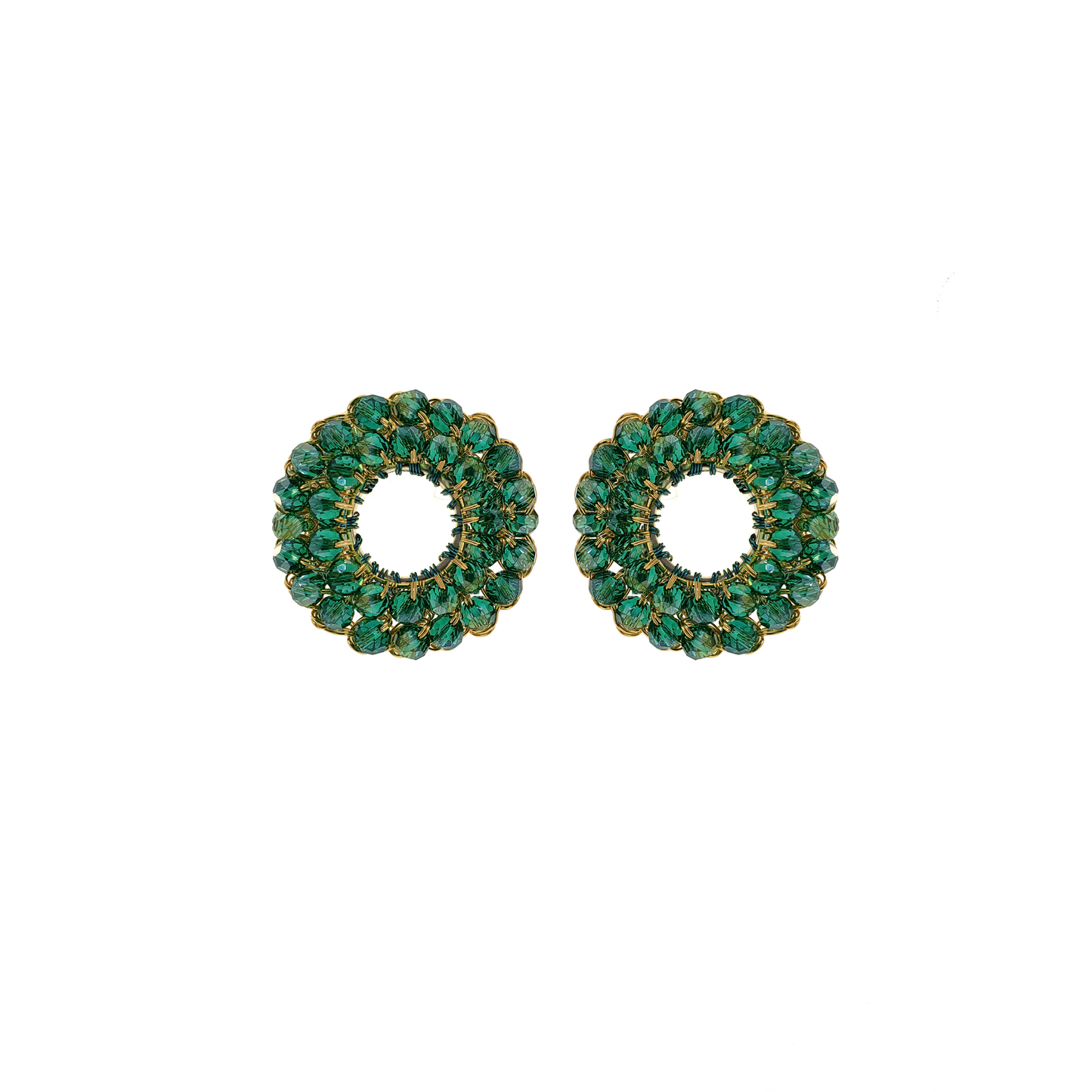Teal Zoe Handmade Earrings