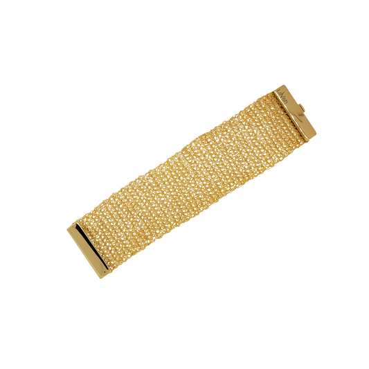 All Gold Mesh Handmade Crochet Bracelet