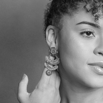 Multicolor & Gold Penelope Handmade Earrings