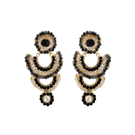 Black Mix Penelope Handmade Earrings