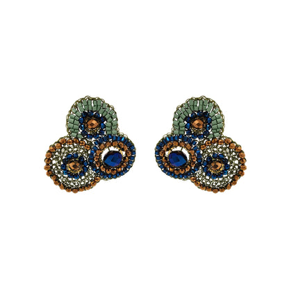 Riviera Mix Minerva Maxi Post Handmade Crochet Earrings