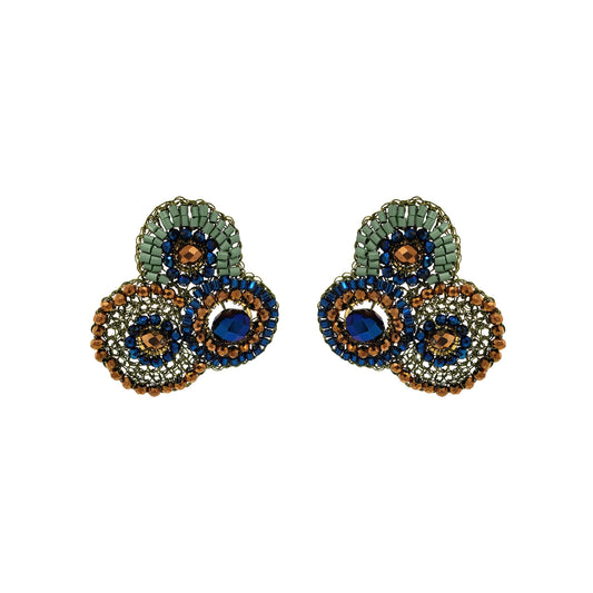 Riviera Mix Minerva Maxi Post Handmade Crochet Earrings