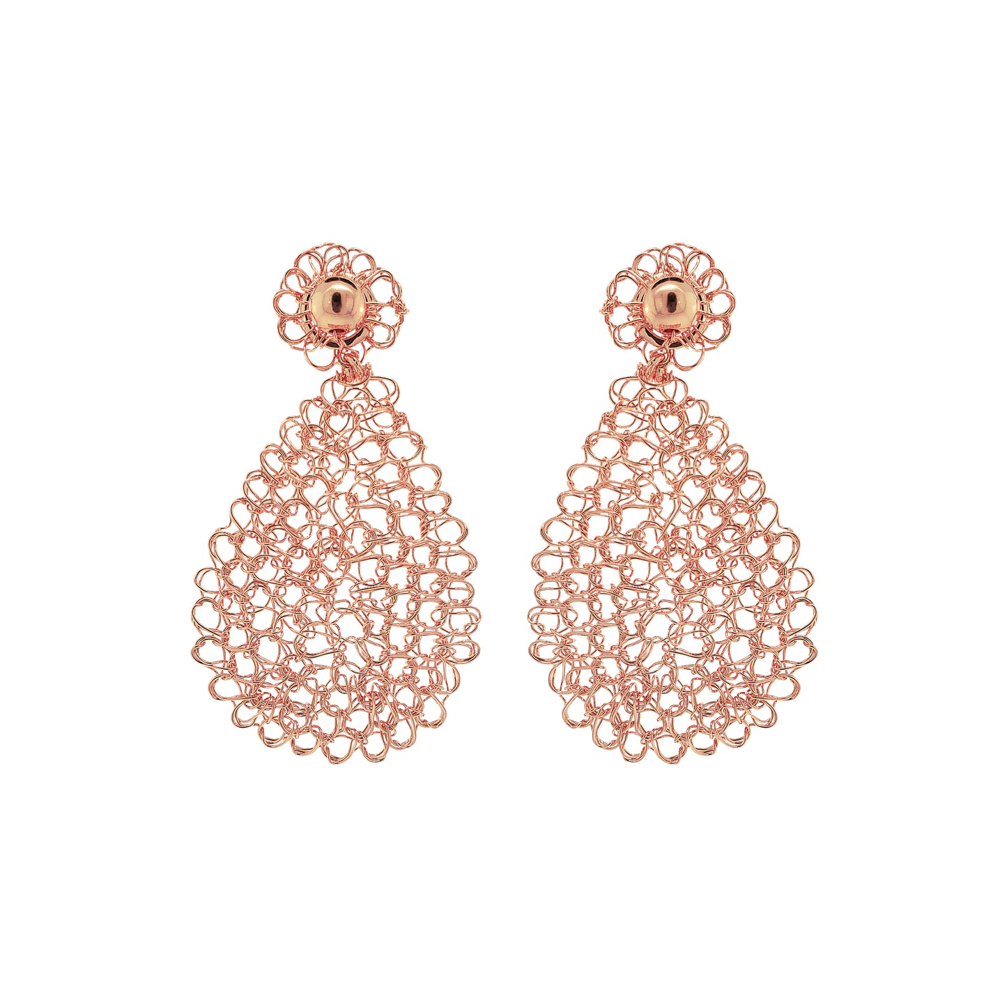 Rose Gold Maddie Mini Handmade Earrings