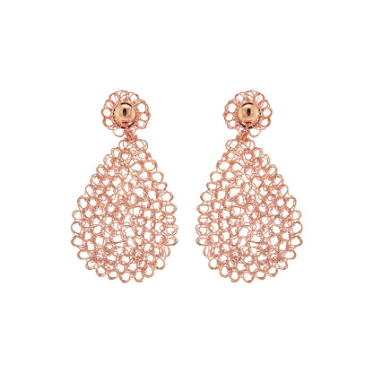 Rose Gold Maddie Mini Handmade Earrings