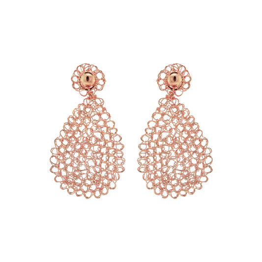 Rose Gold Maddie Mini Handmade Earrings