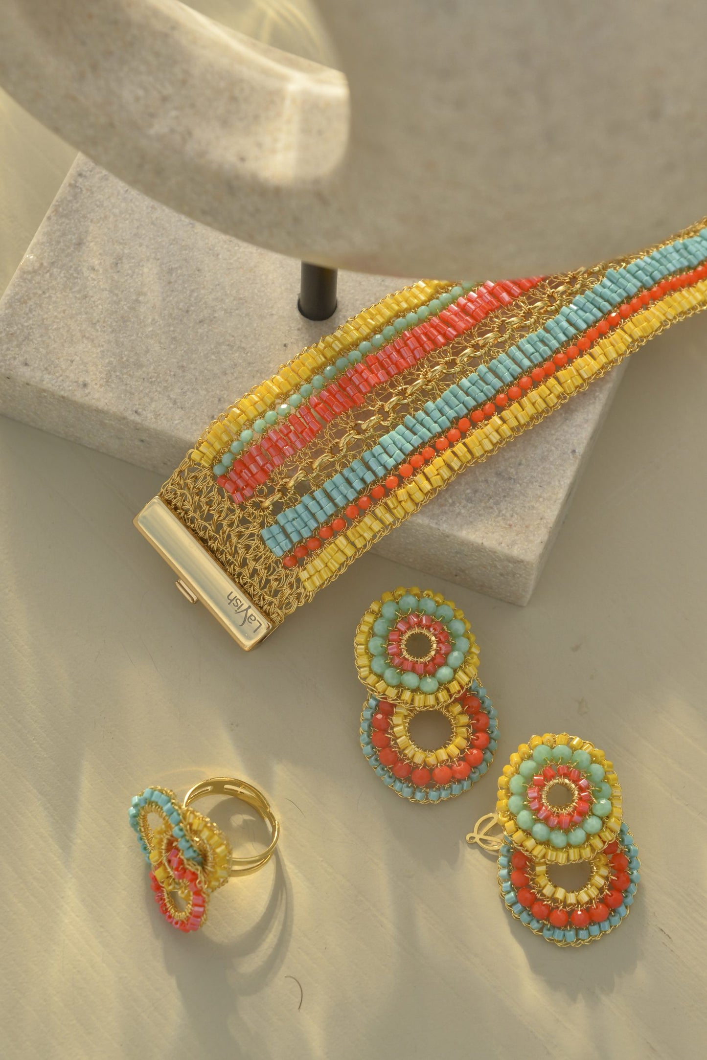 Summer Vibe Mix Gush Small Handmade Crochet Earrings