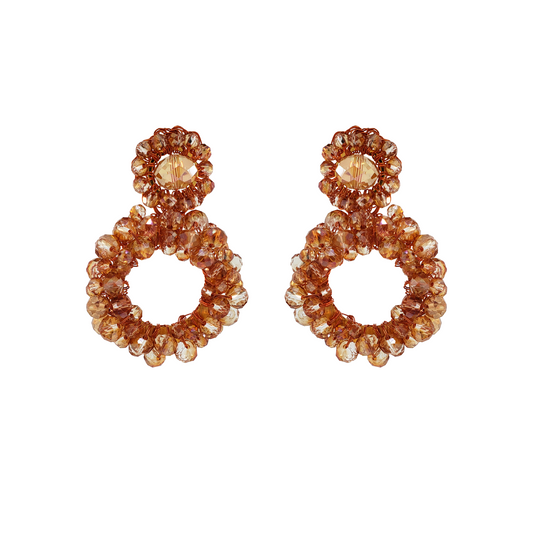 Caramel Tia Handmade Crochet Earrings